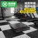 新綠里（SIGREENY）健身房地墊隔音減震橡膠地墊環(huán)保家用緩沖地膠墊運動(dòng)拼裝地板 抗污復合50*50*2.0cm凹槽卡扣款