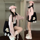 DXOT美式復(fù)古粉色棒球服外套女裝春秋季2025秋冬新款寬松休閑夾克上衣 【粉紅色】 45/55kg/M