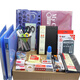 紅杰（HONGJIE） 辦公文具用品新進員工行政人員套裝19款筆筒文件夾訂書機中性筆夾子筆記本 19款套裝（小計算器/訂書機） 一件套