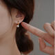 朵芙洛韓國氣質(zhì)簡(jiǎn)約高亮仿珍珠耳扣夏季小巧耳環(huán)時(shí)尚淑女新耳飾超仙飾品 耳扣