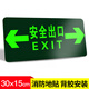 安全出口地貼 安全出口指示牌自發(fā)光標(biāo)識 緊急疏散逃生提示標(biāo)志牌 安全出口-雙向橫版