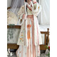 艾方鳥(niǎo)漢服成人女冬季套裝宋制對(duì)襟長(zhǎng)襖交領(lǐng)百褶襦裙日常加絨古裝全套 米色長(zhǎng)襖+米交領(lǐng)+米色裙 L