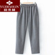 俞兆林（YUZHAOLIN）媽媽春裝老年人褲子女春秋休閑女褲加肥加大春季老人衛褲奶奶寬松