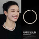 伊燦倪妮仿珍珠項鏈女小米珠鎖骨鏈高級2025新款爆款小眾氣質(zhì)時尚頸鏈 倪妮同款施家珍珠項鏈-12mm