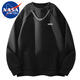 NASA MARVEL七夕情人節(jié)禮物衛(wèi)衣男春秋季長(zhǎng)袖圓領(lǐng)潮牌寬松情侶裝休閑打底衫