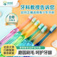 芽芽幫 YY·BAND0-3-6-12歲兒童分齡牙刷3排6豎小刷頭杜邦刷絲嬰幼兒寶寶護齒牙刷 【59.9元】3-6歲15C【粉色】 3支