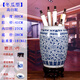 瓷小奴景德鎮(zhèn)陶瓷書畫缸大號青花瓷卷軸缸箭筒字畫笛簫收納客廳書房擺件 青花瓷【冬瓜型】