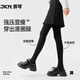 JKN壓力瘦腿襪女冬季【強壓顯瘦】加絨連褲襪塑形提臀保暖黑色打底褲