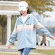 紫洛妮初高中生外套女學(xué)生春秋裝新款寬松休閑青少女大童15歲風(fēng)衣學(xué)院風(fēng) 淺藍色 L