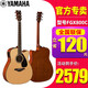 雅馬哈（YAMAHA）雅馬哈吉他FG800單板民謠吉他 初學(xué)者入門電箱彈唱男生女生 FGX800C原木色-電箱款41英寸