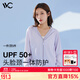 VVC防曬衣服女冰絲涼感防紫外線城市輕戶外披肩短外套 丁香紫