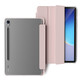zoyu 適用三星Galaxy Tab S9保護套帶筆槽S9+保護殼S10+防摔Ultra14.6透明S8平板12.4硬殼11英寸s7 FE 嬰兒粉 三星Galaxy Tab S9(11英寸)