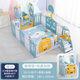 幫寶智兒童游戲圍欄寶寶嬰兒學(xué)步爬行安全家用室內游樂(lè )場(chǎng)爬爬墊可折疊 1.5m*1.8m淺藍黃+秋千+滑梯+籃球架+畫(huà)板