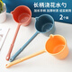 威爾基長(cháng)柄水瓢漂流打水仗神器水舀子長(cháng)把勺子塑料家用瓢農用舀水勺澆水 長(cháng)柄水勺 2個(gè)裝【隨機顏色】