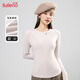 班尼路（Baleno）雙面磨絨打底衫女2025秋冬季新款圓領(lǐng)緊身柔軟舒適保暖內搭上衣
