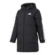 阿迪達斯adidas女冬季長款鴨絨600蓬黑色連帽羽絨服  JG3855 XL