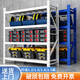 煜湘貨架置物架家用倉庫倉儲多層輕型庫房貨物架快遞儲物架鐵架子 白色四層主架 輕型 長(cháng)100*寬40*高200cm