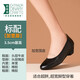路施南真皮工作鞋女黑色職業(yè)鞋粗跟淺口工裝鞋軟底上班單鞋酒店正裝皮鞋 黑色3.5cm加寬版(標配:單里037 42