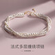 俏物俏女（in lay）淡水珍珠項鏈多層鎖骨鏈輕奢仙氣原創(chuàng  )設計頸鏈優(yōu)雅氣質(zhì)顯白高級感 項鏈