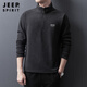 JEEP SPIRIT吉普衛(wèi)衣男春秋季外套男士休閑運(yùn)動(dòng)t恤男抓絨衣上衣男裝 黑色 XL