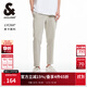 杰克·瓊斯（JACK&JONES）秋季新款休閑常規(guī)版型抽繩可調(diào)節(jié)腰頭簡(jiǎn)約休閑褲男裝224214057 C02 倫敦霧 M 175