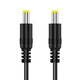 藍(lán)色閃電加粗DC5.5mm公插頭連接線公對(duì)公電源線10A雙公頭5V9V12V24V路由器監(jiān)控電源線 純銅075平方 5.5*2.5mm 公對(duì)公 0.5米