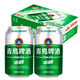 青島啤酒（TsingTao）啤酒冰醇易拉罐裝330ml8度冰醇夏日聚會(huì )暢飲小麥啤酒整箱 12罐 青島冰醇