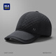 HLA海瀾之家秋冬棒球帽加絨內(nèi)里護(hù)耳款老年帽HXAMZM2ADSN543 黑色 均碼 56-60cm