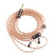 ZEPHONE澤鋒金珀HiFi耳塞升級線銅鍍金常規(guī)插頭插針均可適配0.78mmcxqdc、3.5立體聲4.4平衡插頭 金色 1.2m
