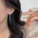蘇十六925銀蝴蝶流蘇耳環(huán)女小眾設(shè)計(jì)耳墜長款耳釘女生日禮物送女友閨蜜 小清新蝴蝶耳環(huán)