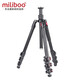 miliboo 【7大倉 發(fā)貨】米泊碳纖維三腳架單反攝影攝像兩用三角架帶動(dòng)態(tài)液壓云臺 中軸倒置 MUFA-BK(不含云臺)