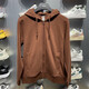 李寧秋季男運動(dòng)時(shí)尚外套中國色純棉開(kāi)衫連帽衛衣AWDT967 奶啡褐967-5 XL180