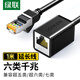 綠聯(lián)RJ45網(wǎng)線延長線 六類cat6類網(wǎng)線網(wǎng)口接頭延長器 千兆網(wǎng)絡(luò)寬帶公對(duì)母接口連接線純銅雙絞線1米11279