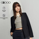 G2000女裝2025春夏商場同款可機洗正裝西服外套 黑色 L/38