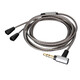 Earmax 適用于森海塞爾IE80S升級線(xiàn)IE80S耳機線(xiàn)IE80 IE8 IE8I TYPEC耳機線(xiàn) IE彎插鍍銀普通版（送膠套三對）