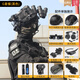 戰(zhàn)術(shù)兵maritime?；鵉AST戰(zhàn)術(shù)頭盔四目筒夜視儀套裝軍迷CS野戰(zhàn)cos裝備 G套餐(黑色)