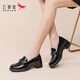 紅蜻蜓單鞋亮皮小皮鞋女JK洛麗塔增高樂(lè )福休閑鞋女鞋WTB152561黑色39
