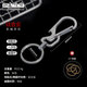 鈦途（TITO TITANIUM）鈦合金鑰匙扣機械異形開(kāi)瓶器款汽車(chē)鑰匙扣EDC工具戶(hù)外旅行郊游男 開(kāi)瓶器鑰匙扣+8字扣+扁圓環(huán)大