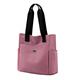 京購新款女神節托特包手提尼龍包通勤女包媽媽單肩大包包百搭 肉粉色
