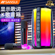 山水（SANSUI）V5Plus話筒音響一體麥克風(fēng)全民K歌藍(lán)牙音箱顯示歌詞兒童拉卡ok家庭ktv套裝 雙話筒【黑色】