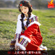 韓曼蕊藏族服裝女西藏寫真旅游藏袍長裙少數(shù)民族舞蹈服丁真藏裝藏服新款 大紅色套裝 XL