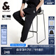 杰克·瓊斯（JACK&JONES）衣服男裝褲子男夏季束腳褲運(yùn)動(dòng)褲寬松衛(wèi)褲休閑卡通刺繡微彈男褲 E40黑色 31 175