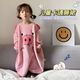 旌夢(mèng)園女童睡裙秋冬季加厚款珊瑚絨法蘭絨女孩寶寶睡袍保暖兒童睡衣連體 小粉豬 均碼 M碼(建議身高105-120CM)
