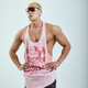 MUSCLEDOG肌肉狗 運動(dòng)健身背心男潮牌夏季寬松坎肩無(wú)袖擼鐵訓練服健身衣服 粉玫色 L