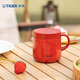 虎牌（TIGER）保溫杯水杯杯子茶杯咖啡杯生日禮物真空辦公杯多色可選MCI-A28C 深紅色R 280ml