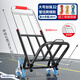 滕路手拉車(chē)行李車(chē)折疊便攜式買(mǎi)菜小拉車(chē)小推車(chē)拉桿車(chē)便攜搬運家用購物 32水晶爬樓輪七梁【承重240斤】