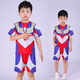 ULTRAMAN奧特曼衣服發(fā)光兒童短袖套裝2025新款賽羅超人速干短褲兩件套童裝 【迪迦】發(fā)光胸燈套裝 +正版專賣 120 cm