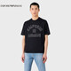 阿瑪尼EMPORIO ARMANI【禮物】EA男士撞色刺繡標識T恤衫