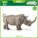 COLLECT英國CollectA我你他仿真野生動(dòng)物非洲草原玩具88852犀牛2019新款