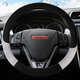 長(cháng)城C30風(fēng)駿5騰翼C50哈弗H6H3H5M4 M6毛絨冬季方向盤(pán)套卡通保護套 人造毛絨 A056黑灰